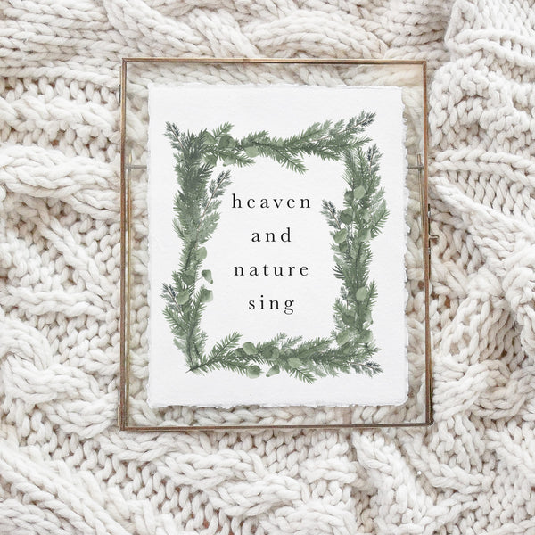 Heaven and Nature Watercolor Print