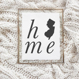 Personalized Home State Print