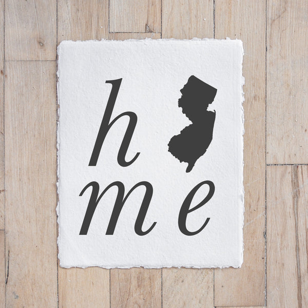 Personalized Home State Print