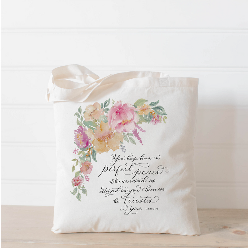 Isaiah 26 Tote Bag