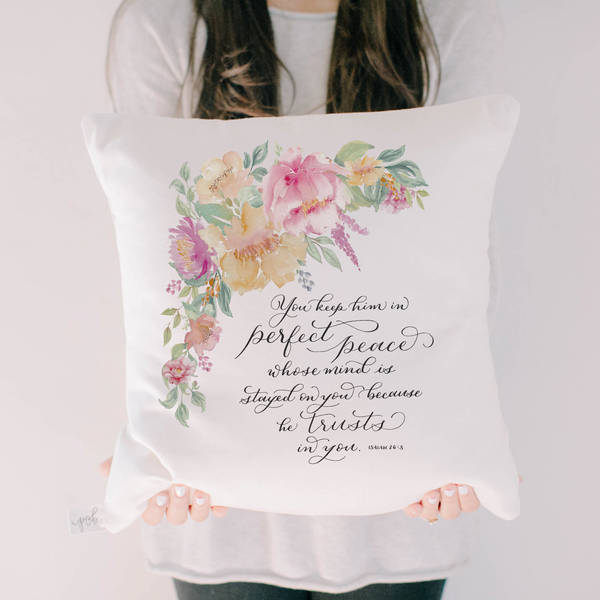 Isaiah 26 Pillow