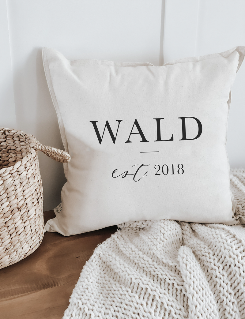 Personalized Last Name Pillow