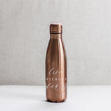 Live Without Fear Metal Water Bottle