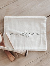 Personalized Calligraphy Name Cosmetic Bag