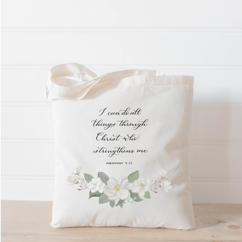 Philippians 4 Tote Bag