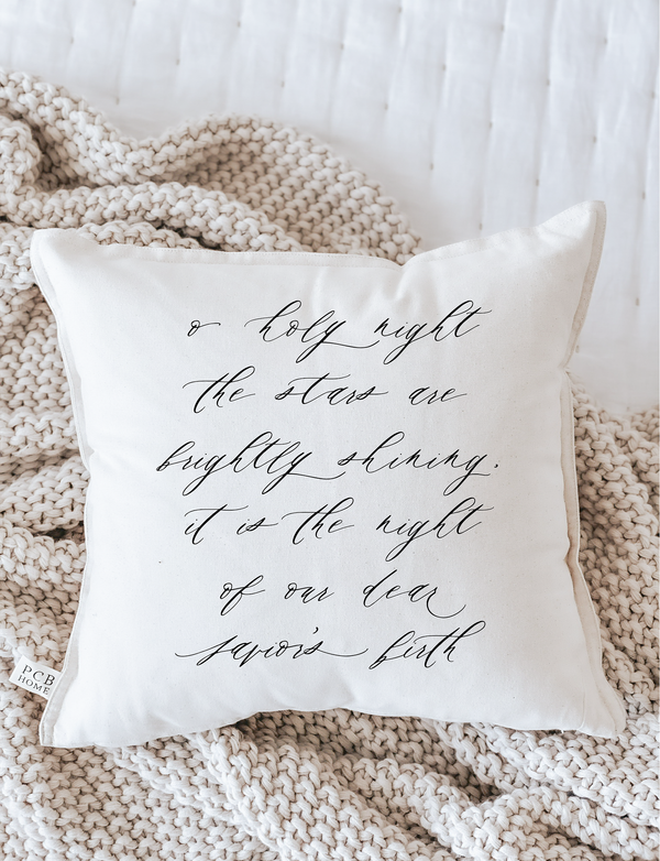 O Holy Night Pillow