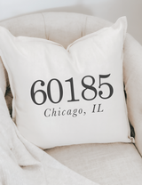 Personalized Zip Code Pillow