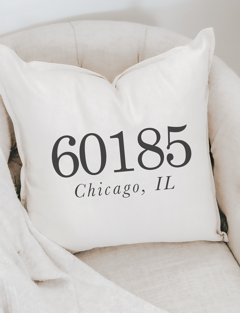 Personalized Zip Code Pillow